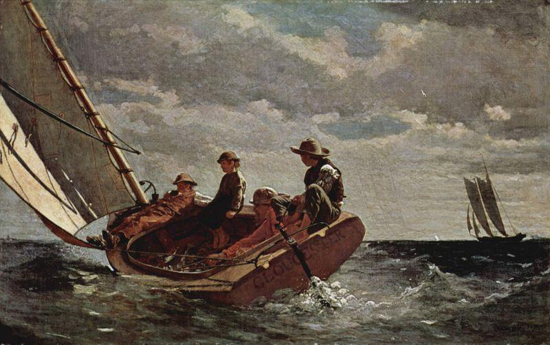 Winslow Homer Breezing Up Norge oil painting art